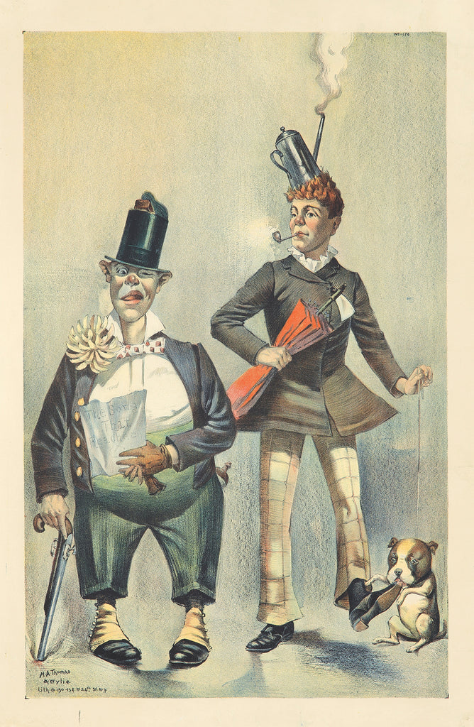 Two Clowns with Dog