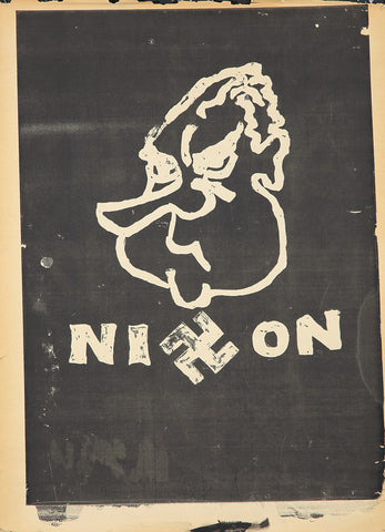 Anti-Vietnam: Silk-Screened Poster: Nixon